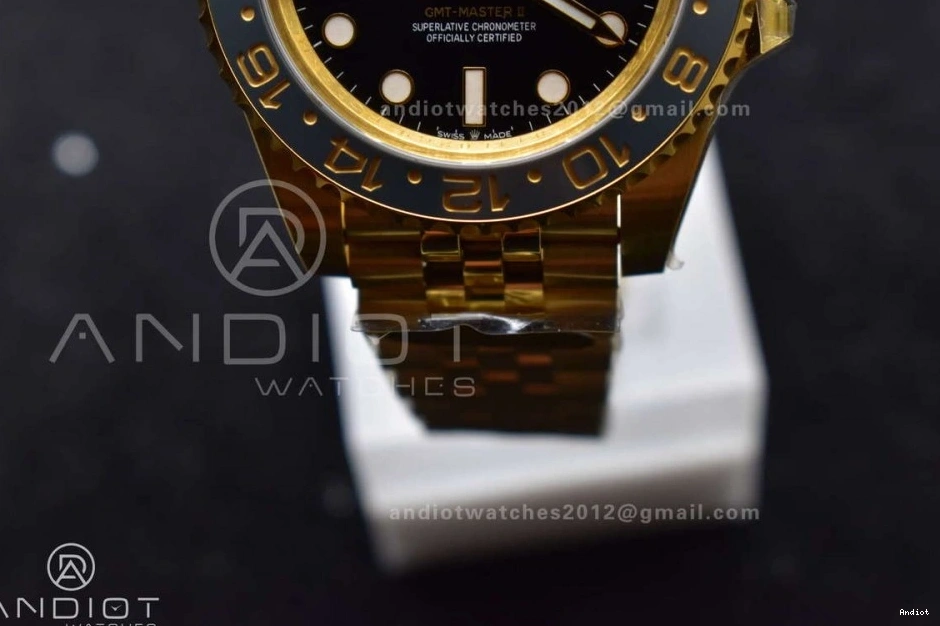 126718 GRNR Gold Factory YG CHS on 1:1 Black II GMT VR3285 Bracelet Edition Gain Best Dial Weight Master Jubilee 0507